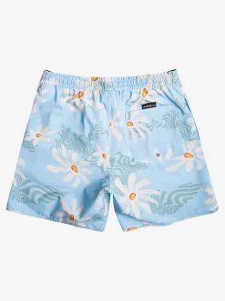 Quiksilver Elastic Waist|Surfsilk Scallop Volley 17" Volleys Clear Sky