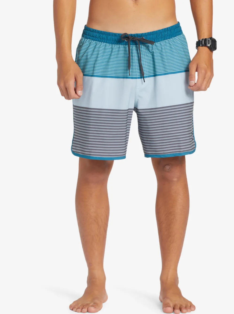 Quiksilver Elastic Waist|Surfsilk Tijuana 17" Volleys Maroccan Blue