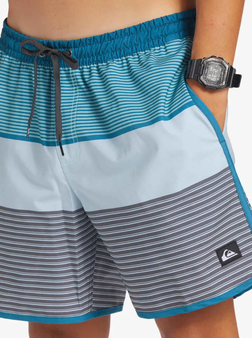 Quiksilver Elastic Waist|Surfsilk Tijuana 17" Volleys Maroccan Blue