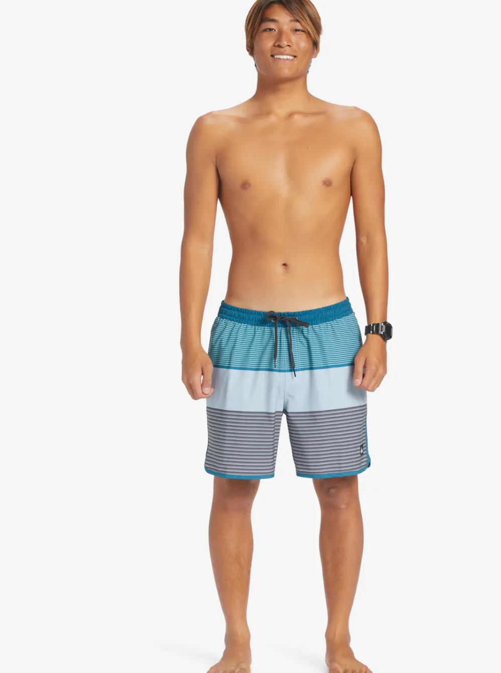 Quiksilver Elastic Waist|Surfsilk Tijuana 17" Volleys Maroccan Blue