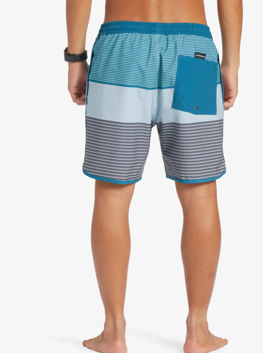 Quiksilver Elastic Waist|Surfsilk Tijuana 17" Volleys Maroccan Blue