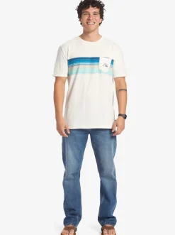 Quiksilver Tees|Swell Vision Stripe Pocket T-Shirt Gardenia