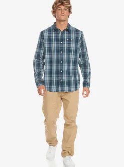 Quiksilver Shirts & Polos|Swinton Long Sleeve Shirt Navy Blazer Swinton