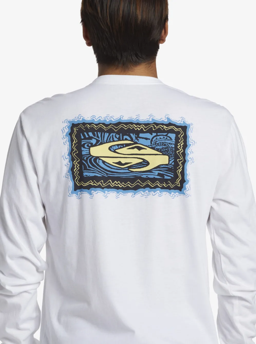 Quiksilver Tees|Taking Roots Long Sleeve T-Shirt White
