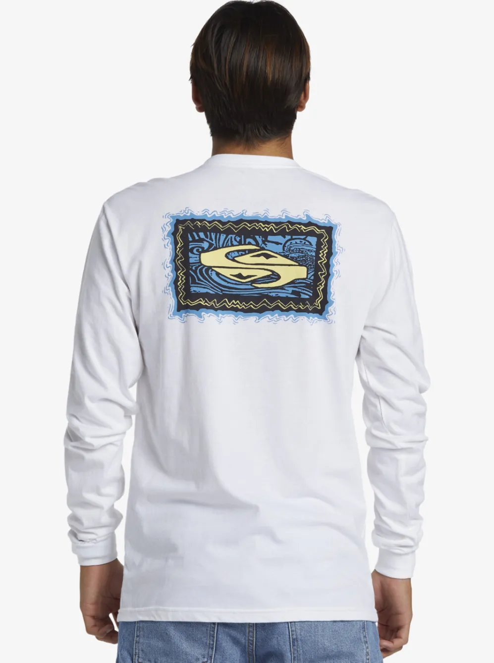 Quiksilver Tees|Taking Roots Long Sleeve T-Shirt White