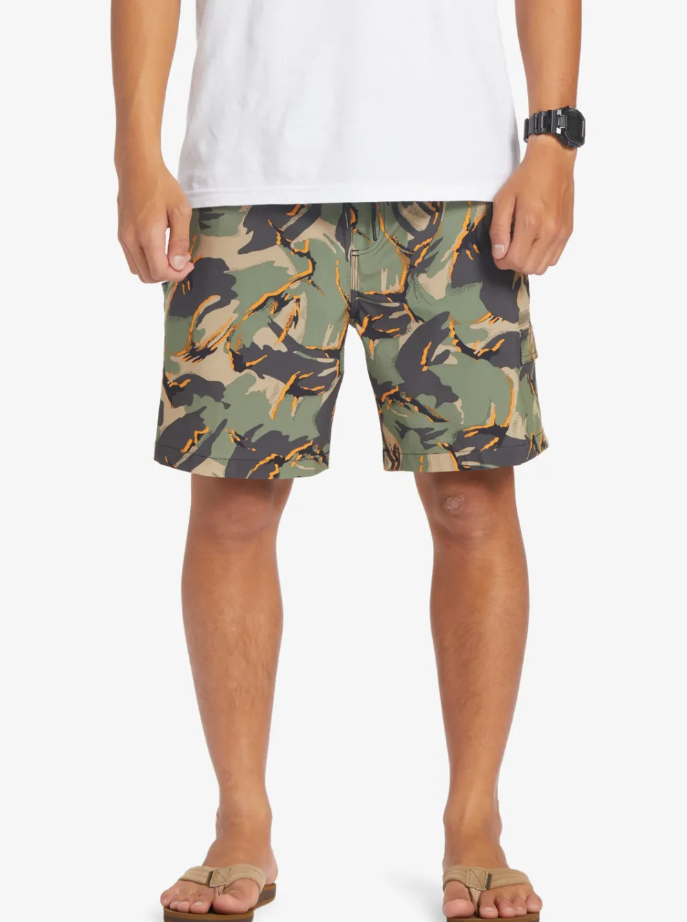 Quiksilver Boardshorts|Taxer Cargo 18" Amphibian Boardshorts Camo - Plage