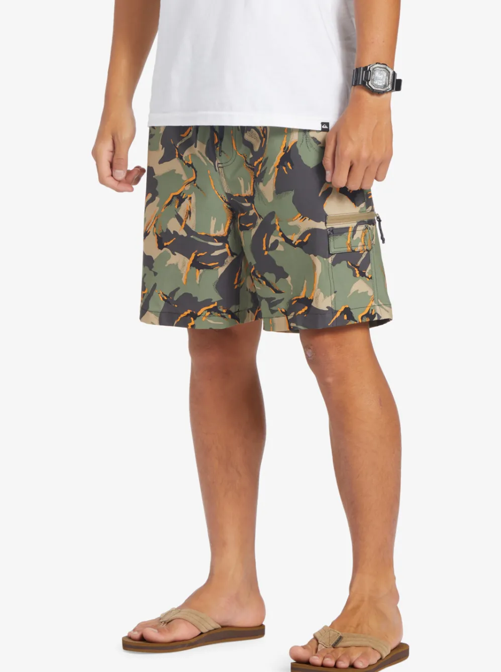 Quiksilver Boardshorts|Taxer Cargo 18" Amphibian Boardshorts Camo - Plage