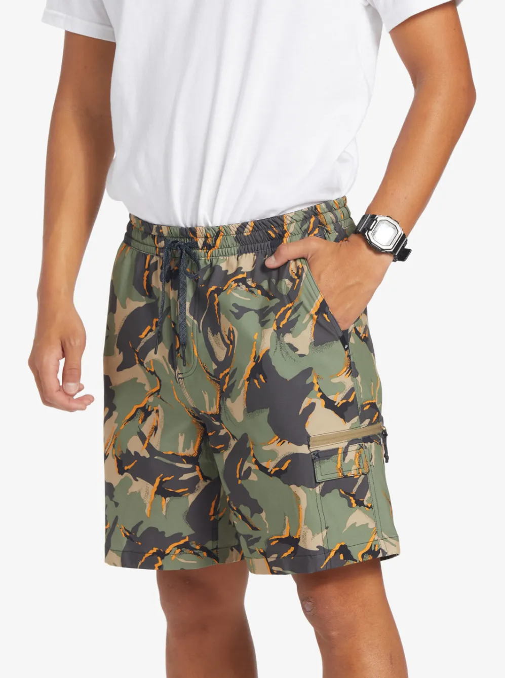 Quiksilver Boardshorts|Taxer Cargo 18" Amphibian Boardshorts Camo - Plage