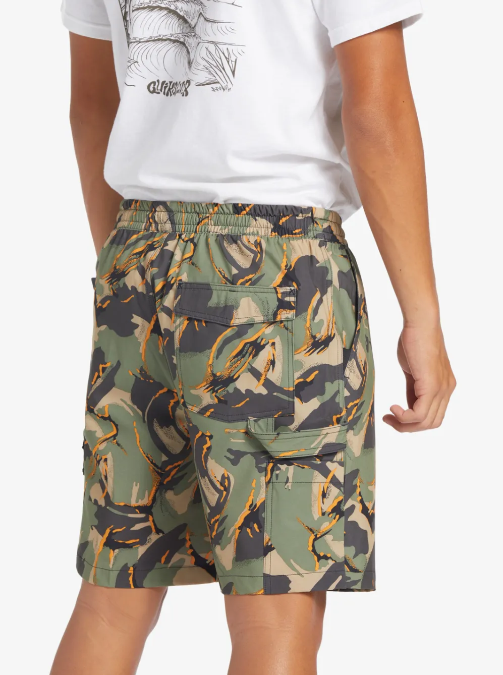 Quiksilver Boardshorts|Taxer Cargo 18" Amphibian Boardshorts Camo - Plage