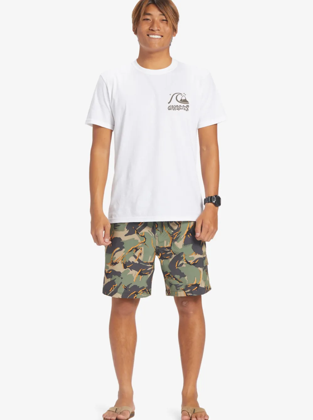 Quiksilver Boardshorts|Taxer Cargo 18" Amphibian Boardshorts Camo - Plage