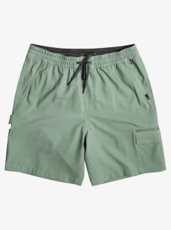 Quiksilver Boardshorts|Taxer Cargo 18" Amphibian Boardshorts Laurel Wreath
