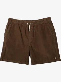 Quiksilver Shorts & Amphibians|Taxer Cord Shorts Major Brown