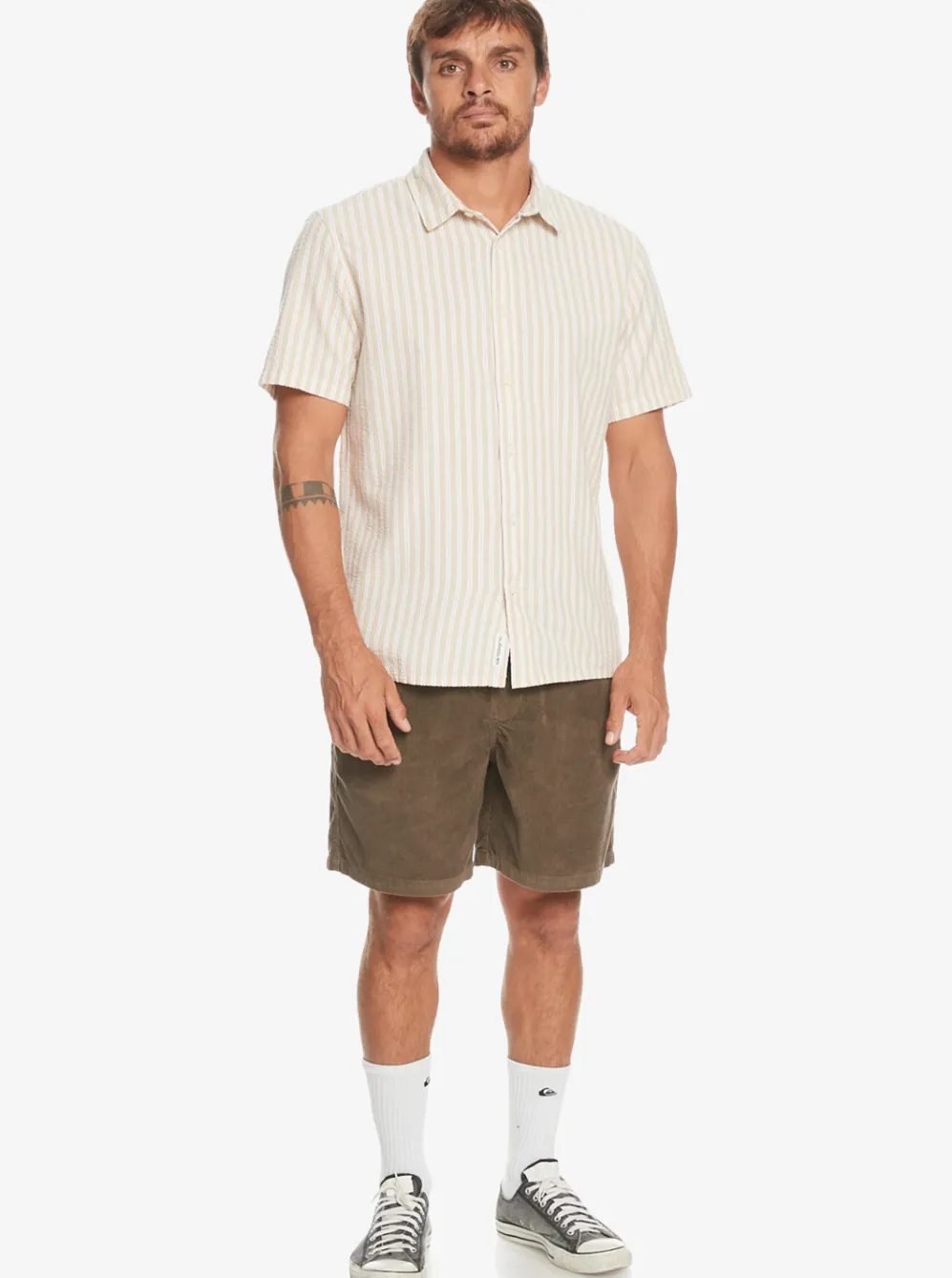 Quiksilver Shorts & Amphibians|Taxer Cord Shorts Major Brown