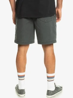 Quiksilver Shorts & Amphibians|Taxer Elastic Waist Shorts Black