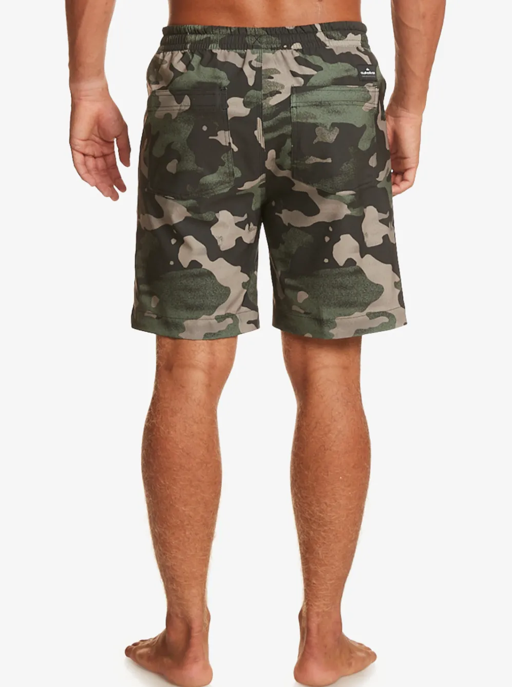 Quiksilver Boardshorts|Taxer Print 18" Amphibian Boardshorts Tarmac