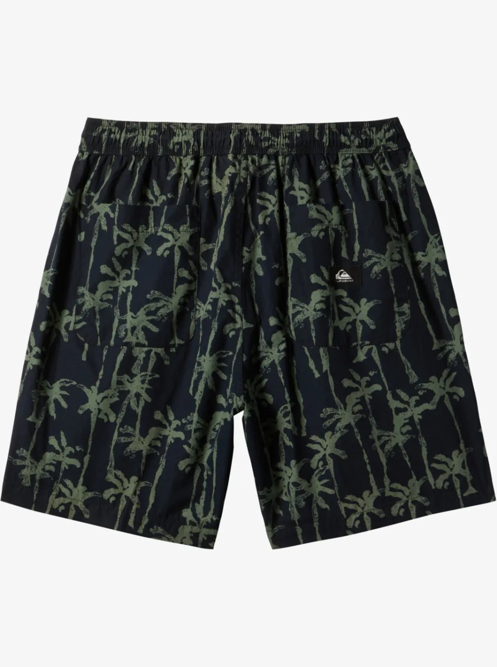 Quiksilver Shorts & Amphibians|Taxer Print Elastic Waist Shorts Laurel Wreath Painted Palms