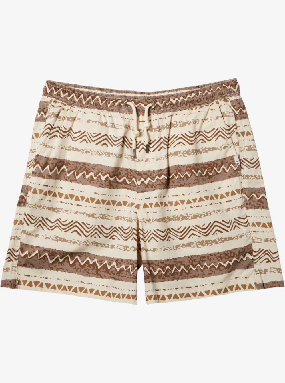 Quiksilver Shorts & Amphibians|Taxer Print Elastic Waist Shorts Birch Playa Mesa