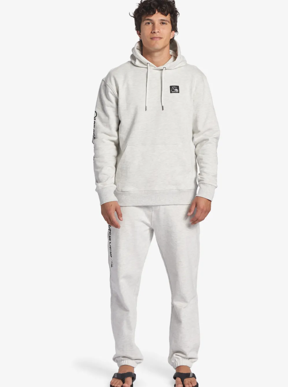 Quiksilver Sweatshirts & Hoodies|The Original Hoodie White Marble Heather