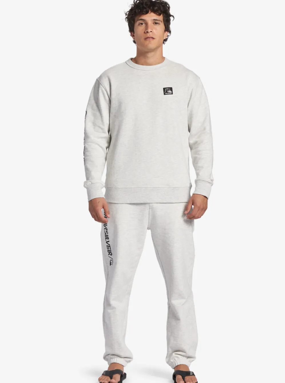 Quiksilver Pants|The Original Joggers White Marble Heather