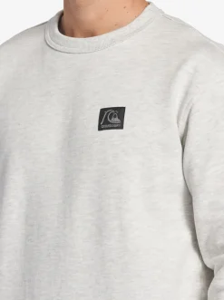 Quiksilver Shirts & Polos|The Original Sweatshirt White Marble Heather