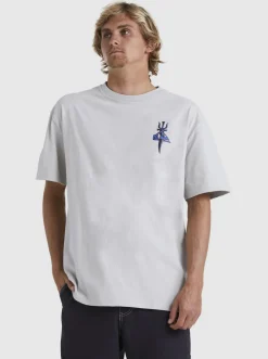 Quiksilver Tees|Tridagger T-Shirt Gray Violet