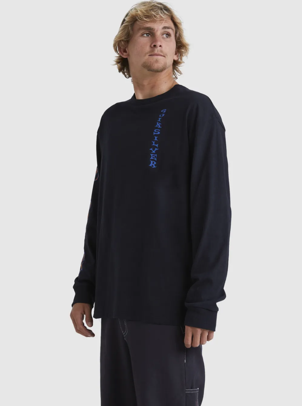 Quiksilver Tees|Trident Long Sleeve T-Shirt Black