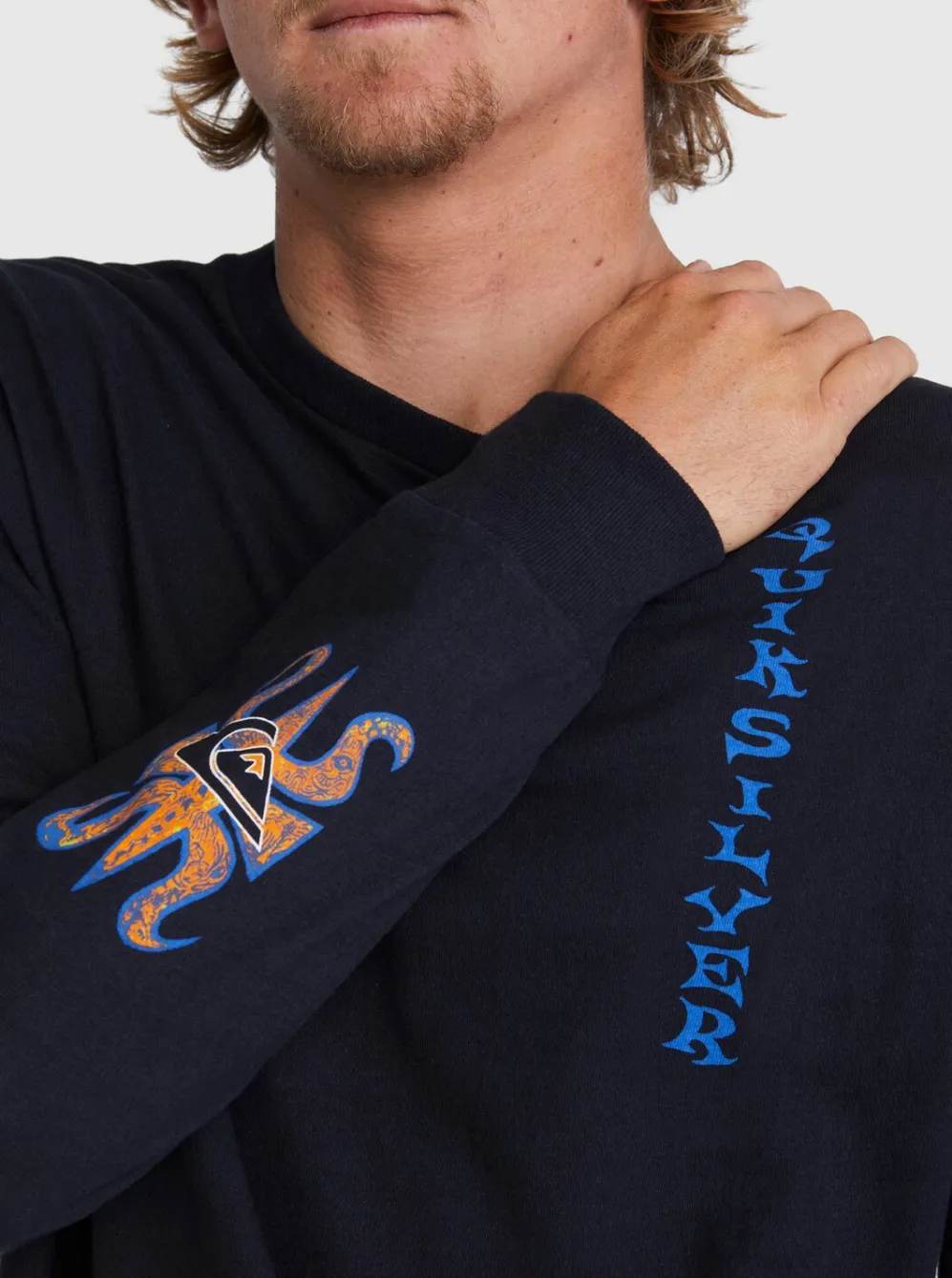 Quiksilver Tees|Trident Long Sleeve T-Shirt Black