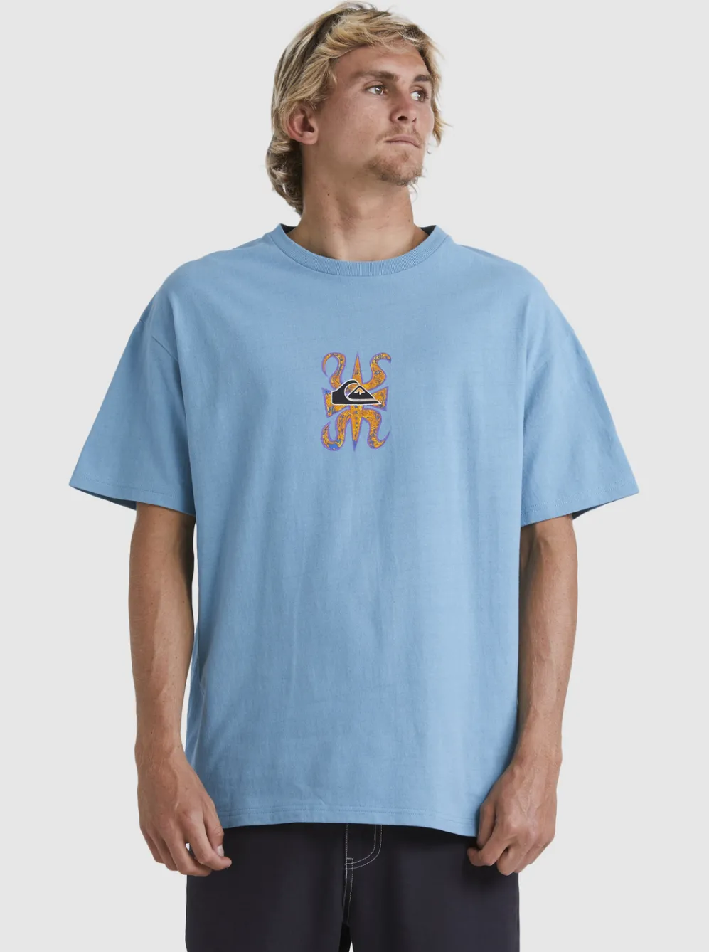 Quiksilver Tees|Trident T-Shirt Adriatic Blue