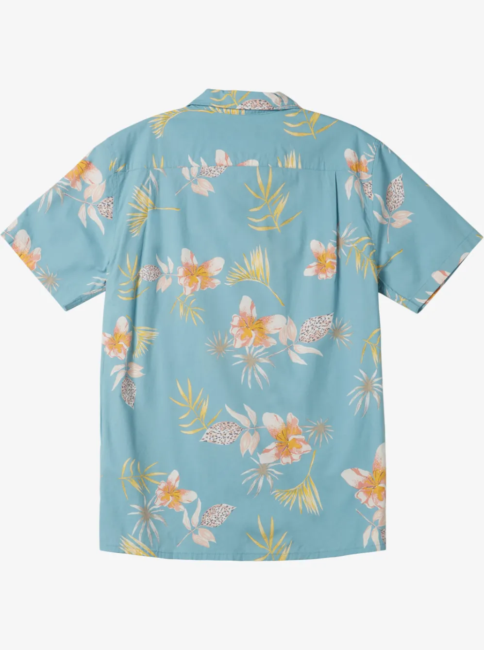 Quiksilver Shirts & Polos|Tropical Floral Short Sleeve Woven Shirt Reef Waters Tropical Floral Ss