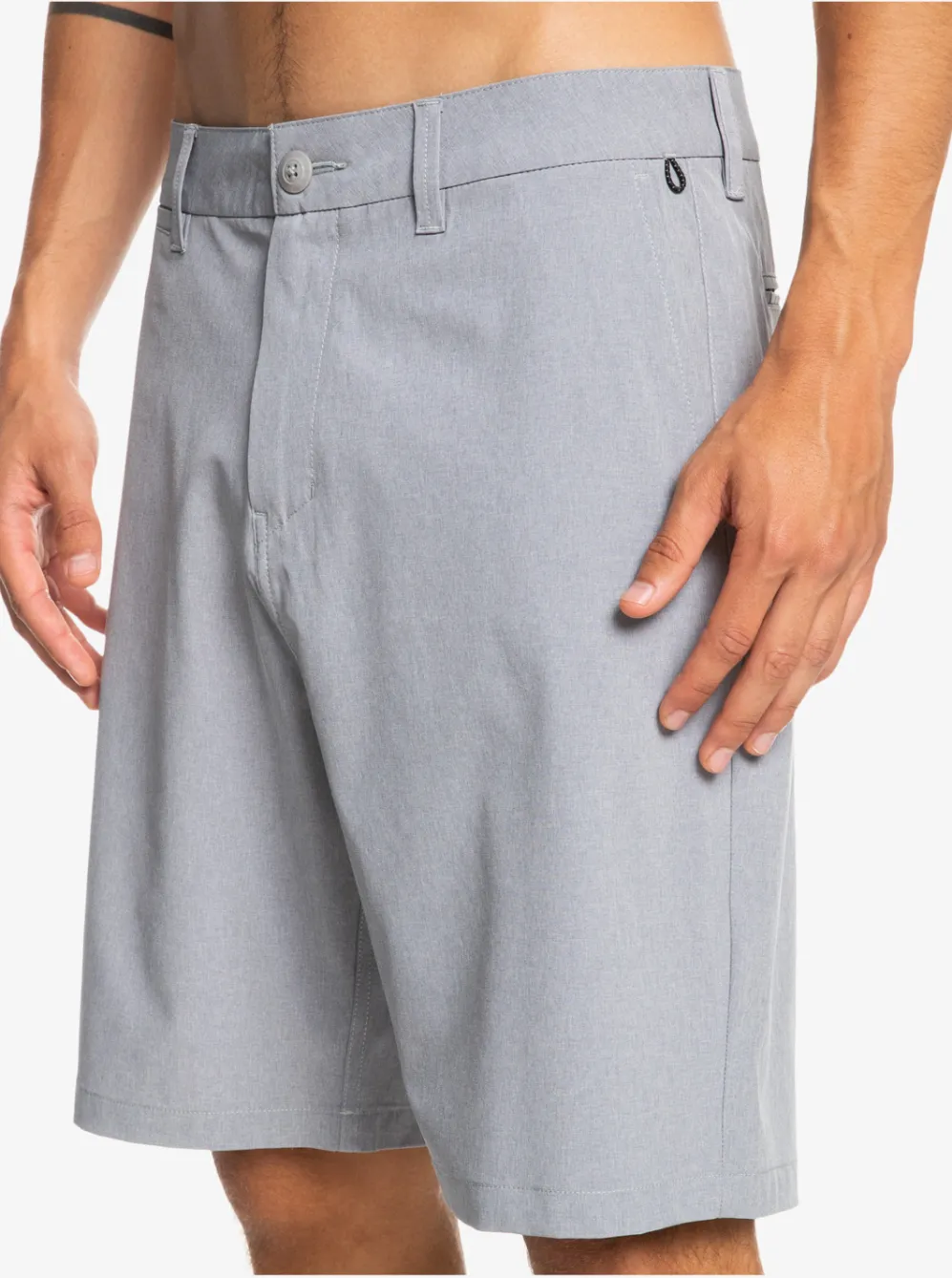 Quiksilver Boardshorts|Union Heather 20" Amphibian Boardshorts For Young Men Sleet