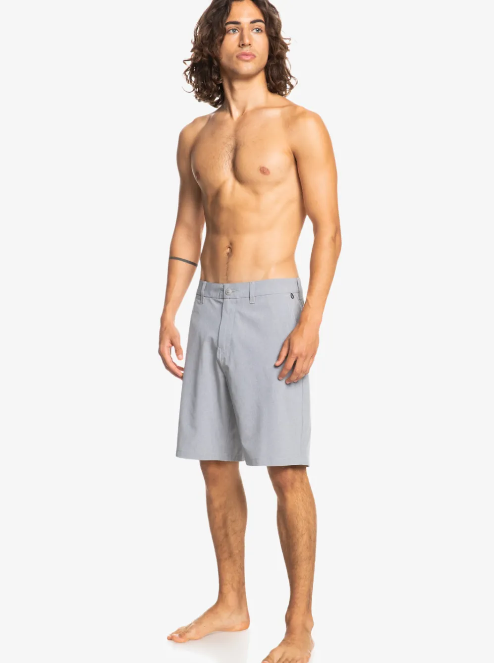 Quiksilver Boardshorts|Union Heather 20" Amphibian Boardshorts For Young Men Sleet