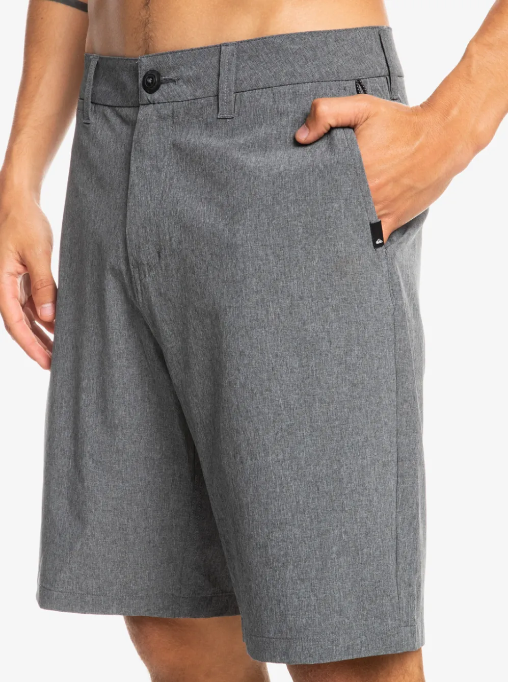 Quiksilver Boardshorts|Union Heather 20" Amphibian Boardshorts For Young Men Black