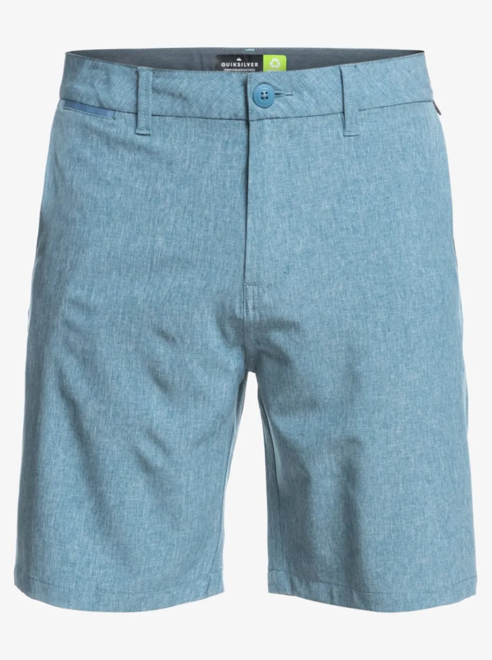 Quiksilver Boardshorts|Union Heather Amphibian 20" Hybrid Shorts Captains Blue