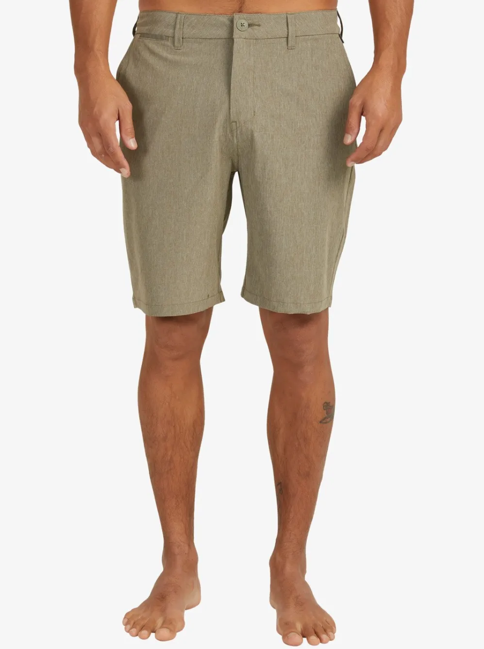 Quiksilver Boardshorts|Union Heather Amphibian 20" Hybrid Shorts Kalamata