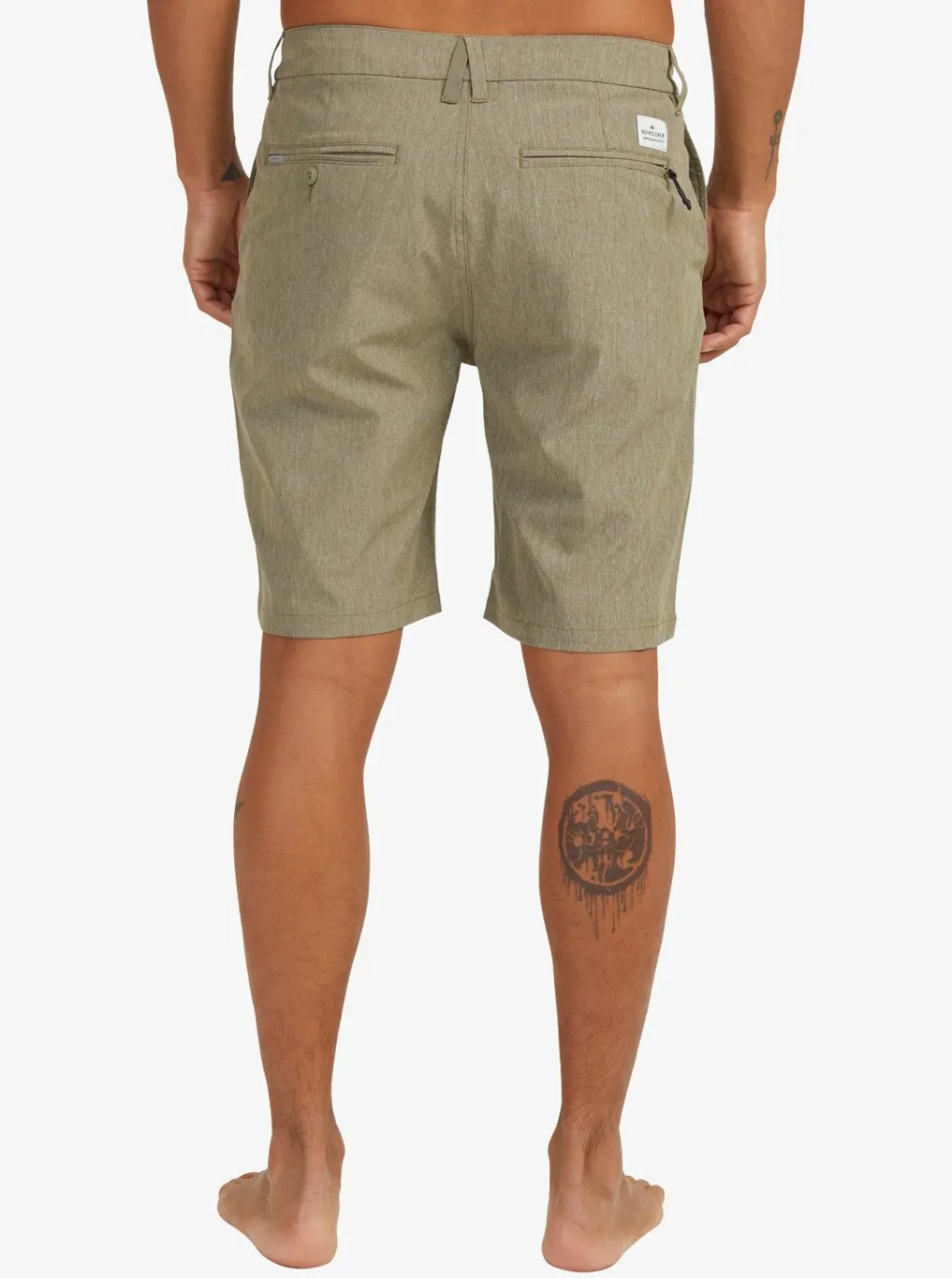 Quiksilver Boardshorts|Union Heather Amphibian 20" Hybrid Shorts Kalamata