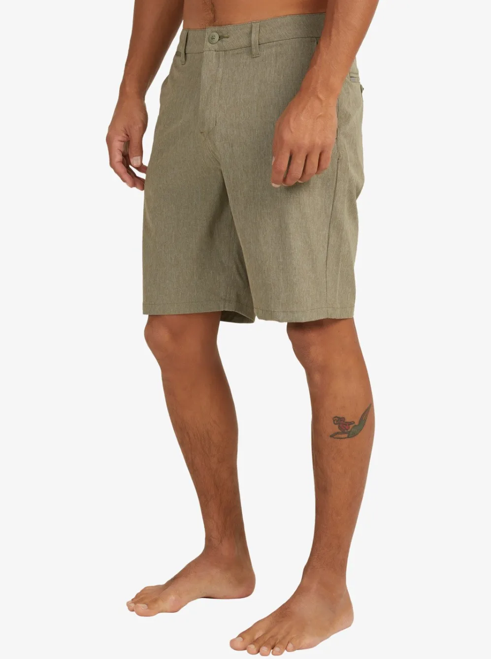 Quiksilver Boardshorts|Union Heather Amphibian 20" Hybrid Shorts Kalamata