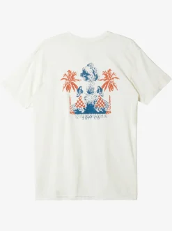 Quiksilver Tees|Urban Volcano T-Shirt Antique White