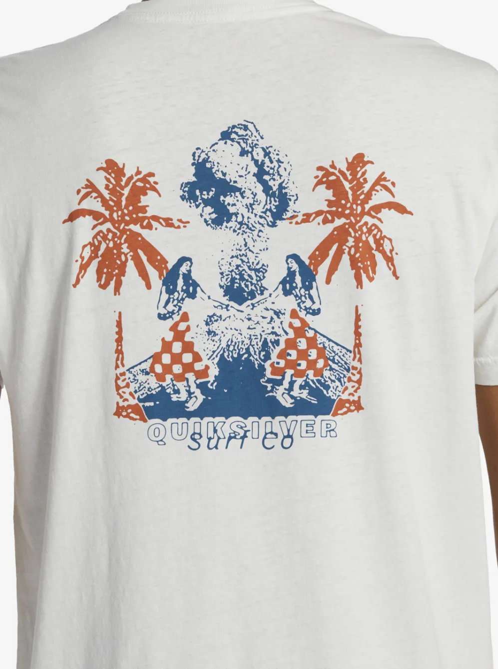 Quiksilver Tees|Urban Volcano T-Shirt Antique White
