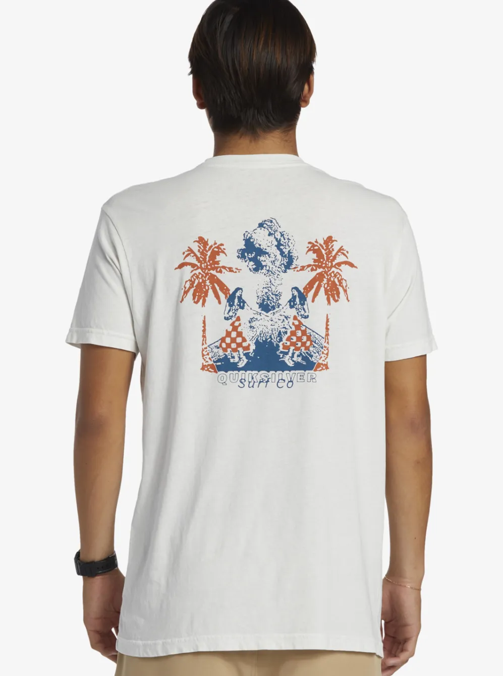 Quiksilver Tees|Urban Volcano T-Shirt Antique White