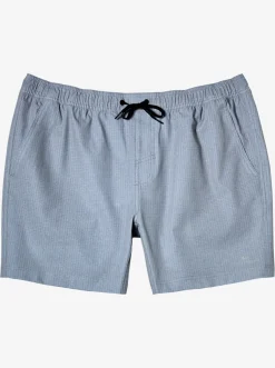 Quiksilver Elastic Waist|Waterman After Surf Stretch 20" Amphibian Boardshorts Light Grey Heather