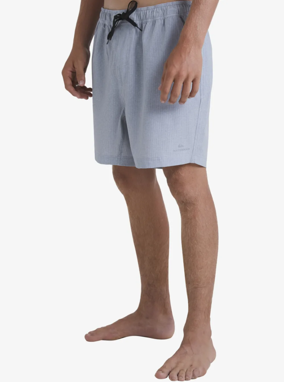 Quiksilver Elastic Waist|Waterman After Surf Stretch 20" Amphibian Boardshorts Light Grey Heather