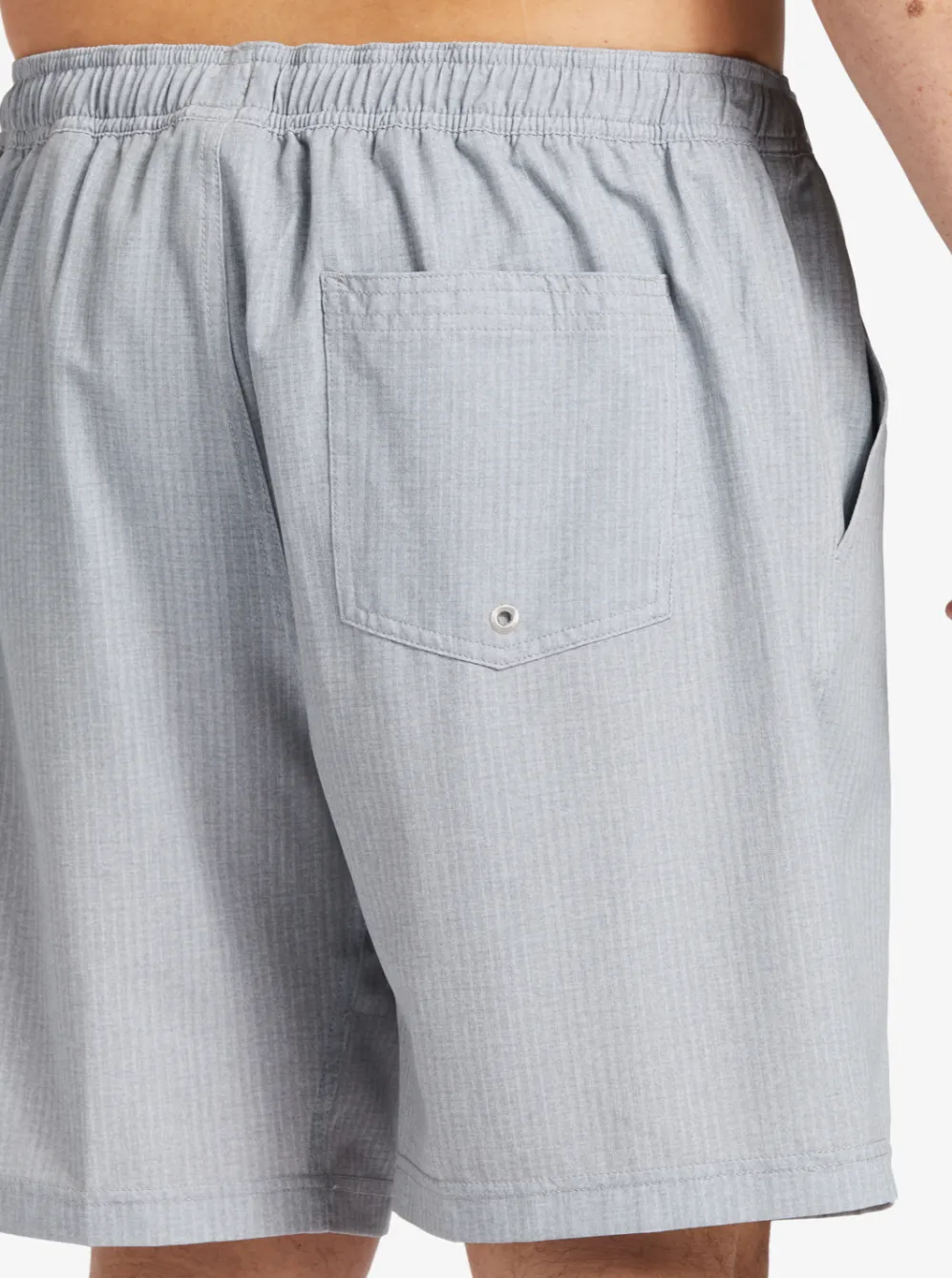 Quiksilver Elastic Waist|Waterman After Surf Stretch 20" Amphibian Boardshorts Light Grey Heather