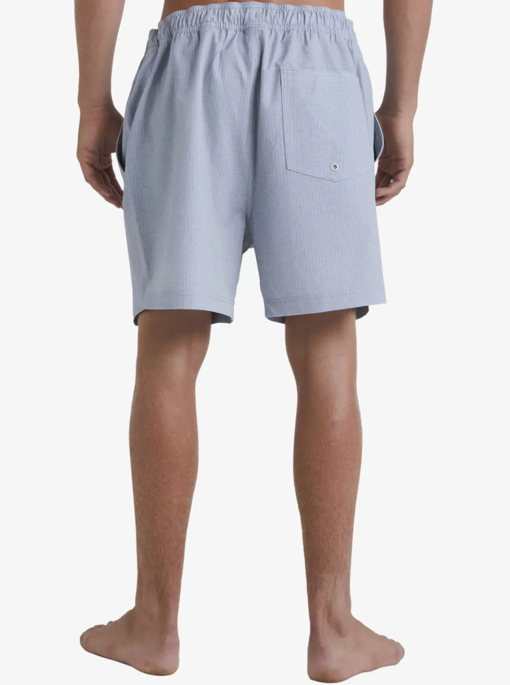 Quiksilver Elastic Waist|Waterman After Surf Stretch 20" Amphibian Boardshorts Light Grey Heather