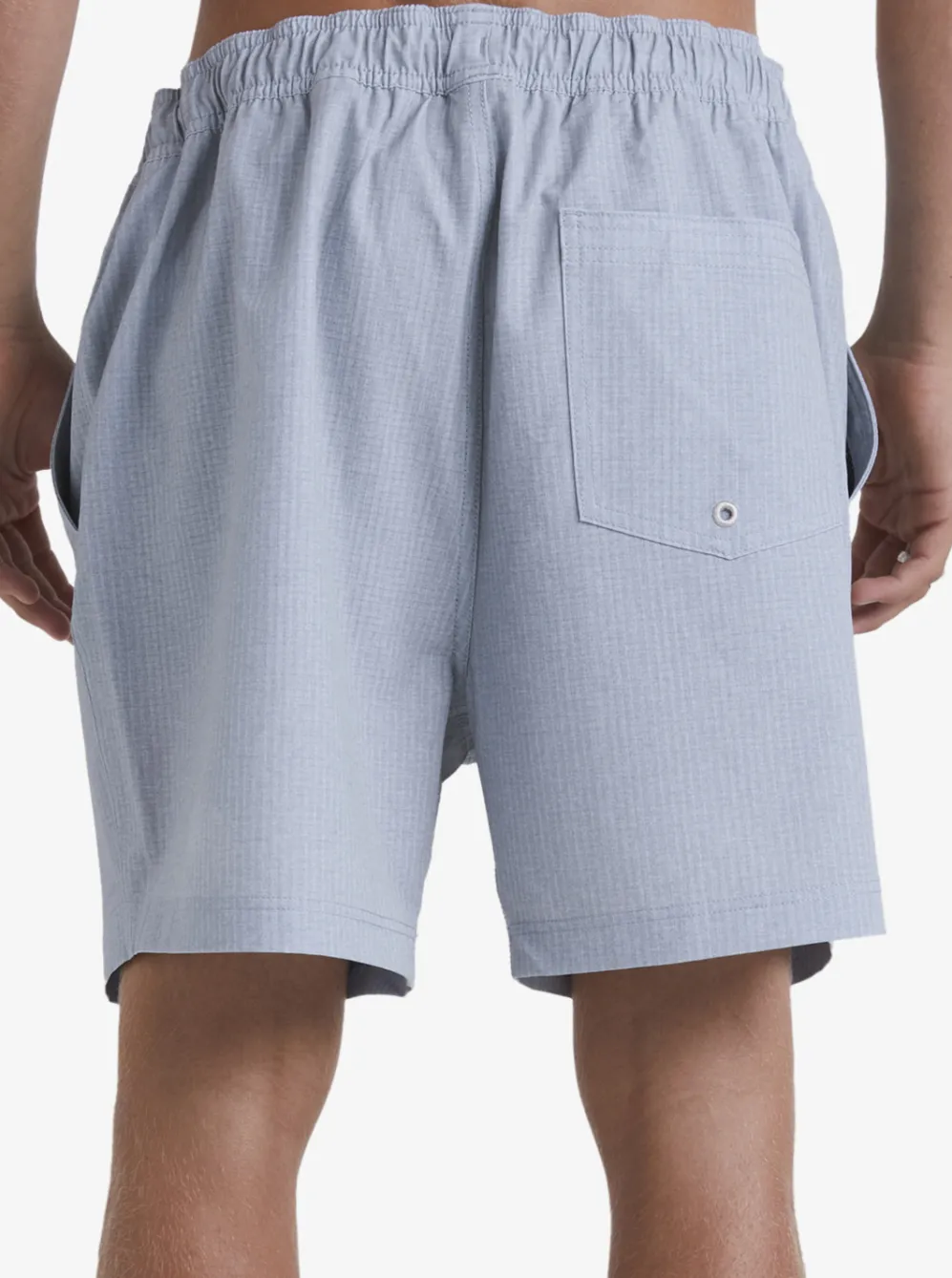 Quiksilver Elastic Waist|Waterman After Surf Stretch 20" Amphibian Boardshorts Light Grey Heather