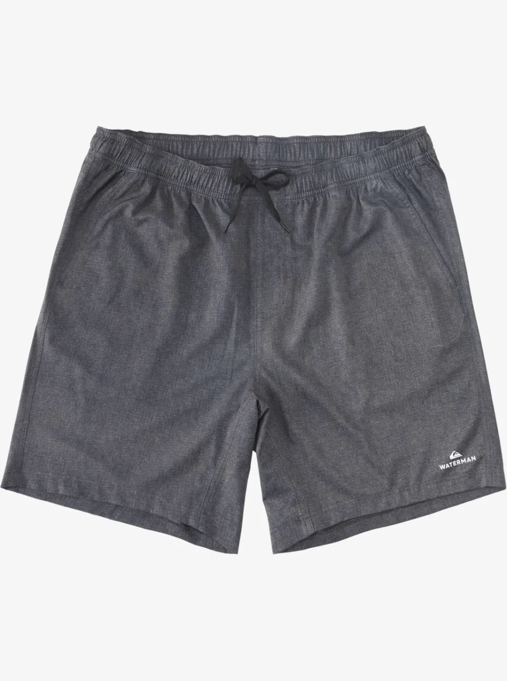 Quiksilver Elastic Waist|Waterman After Surf Stretch 20" Amphibian Boardshorts Black Heather