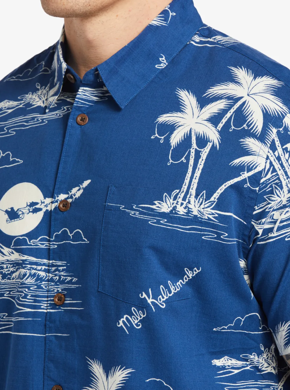 Quiksilver Shirts & Polos|Waterman Ahi Holiday Woven Shirt Ahi Holiday Estate Blue