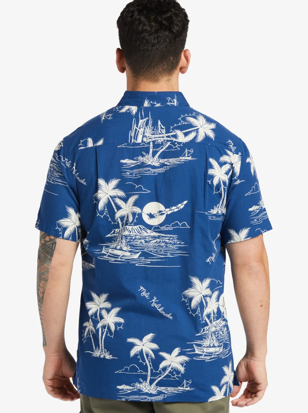 Quiksilver Shirts & Polos|Waterman Ahi Holiday Woven Shirt Ahi Holiday Estate Blue