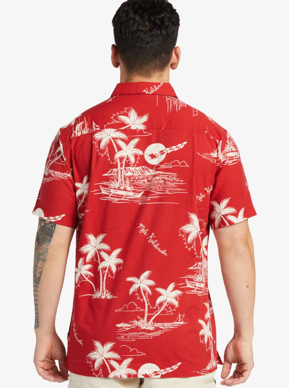 Quiksilver Shirts & Polos|Waterman Ahi Holiday Woven Shirt Ahi Holiday Aura Orange