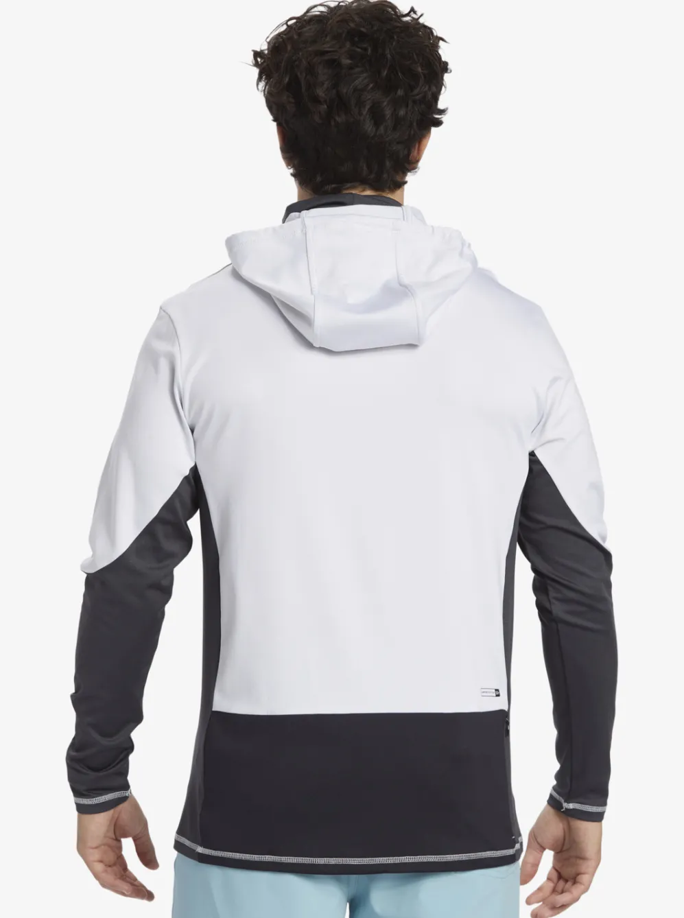 Quiksilver Rashguards|Waterman Angler Hooded Upf 50 Long Sleeve Surf Tee White