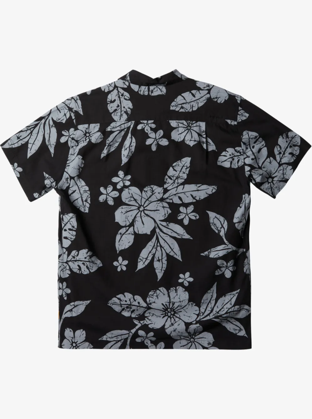 Quiksilver Shirts & Polos|Waterman Aqua Flower Short Sleeve Shirt Black Aqua Flowers